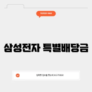삼성전자 특별배당금