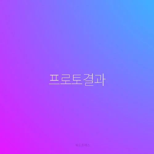 프로토결과