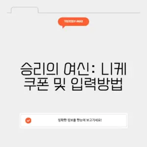 승리의 여신: 니케 쿠폰 및 입력방법