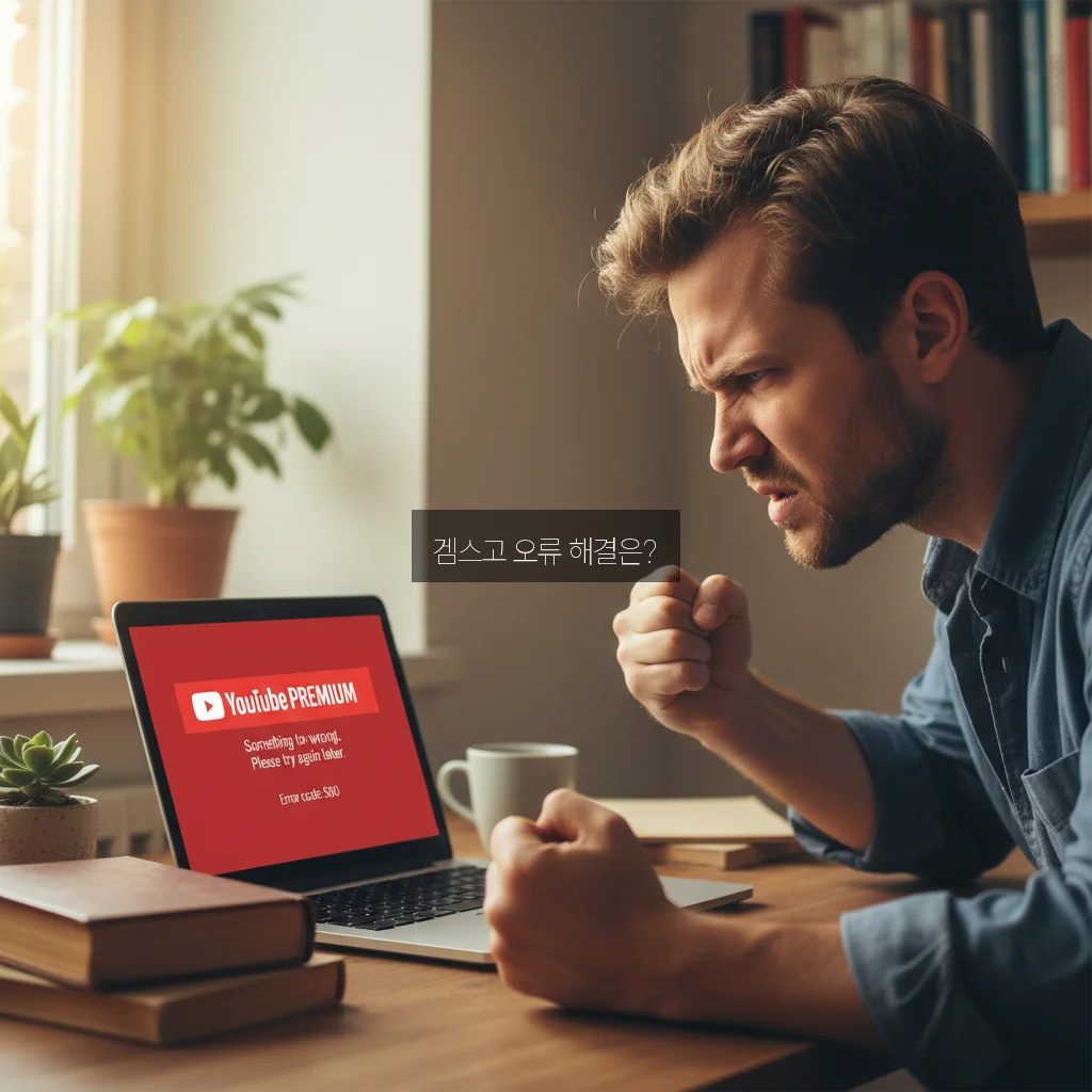 겜스고 유튜브 프리미엄 오류 관련 이미지 1