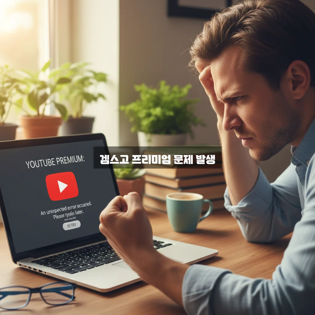 겜스고 유튜브 프리미엄 오류 관련 이미지 2