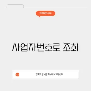 사업자번호로 조회