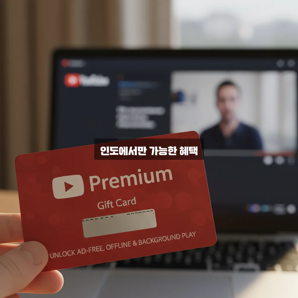 유튜브 프리미엄 인도 기프트카드 관련 이미지 1