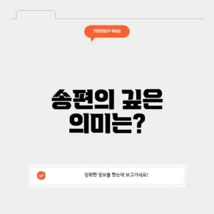 추석 송편 의미