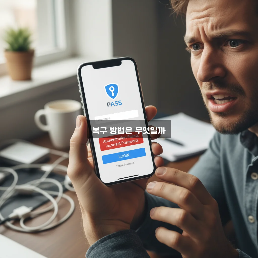 PASS(패스) 앱 비밀번호 분실 및 인증 실패 관련 이미지 2