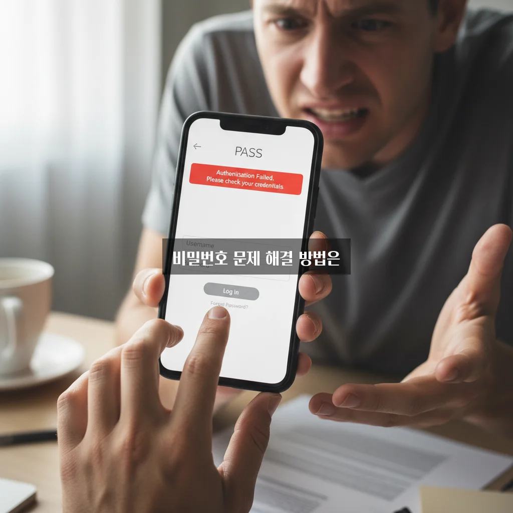 PASS(패스) 앱 비밀번호 분실 및 인증 실패 관련 이미지 3
