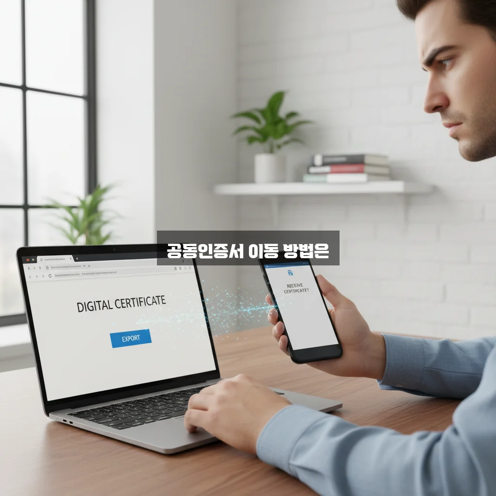 공동인증서(구 공인인증서) PC에서 스마트폰 복사 관련 이미지 3