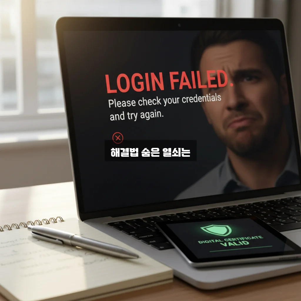 국세청 홈택스 로그인 안됨 및 공동인증서 등록 관련 이미지 3
