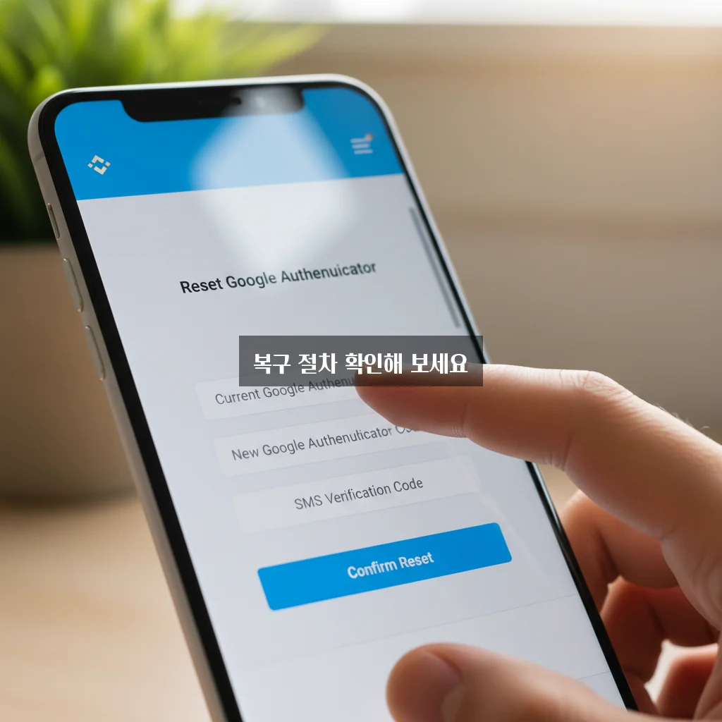 바이낸스 구글 OTP 초기화 방법 관련 이미지 1