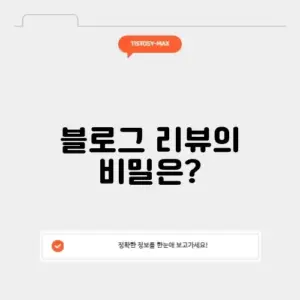 블로그 리뷰 완벽 가이드 알아보기