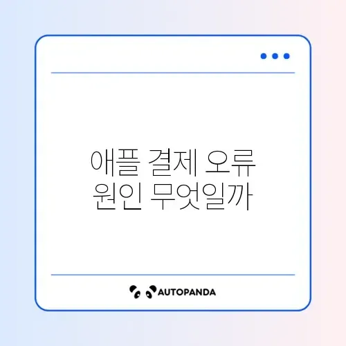 애플 결제 거절 