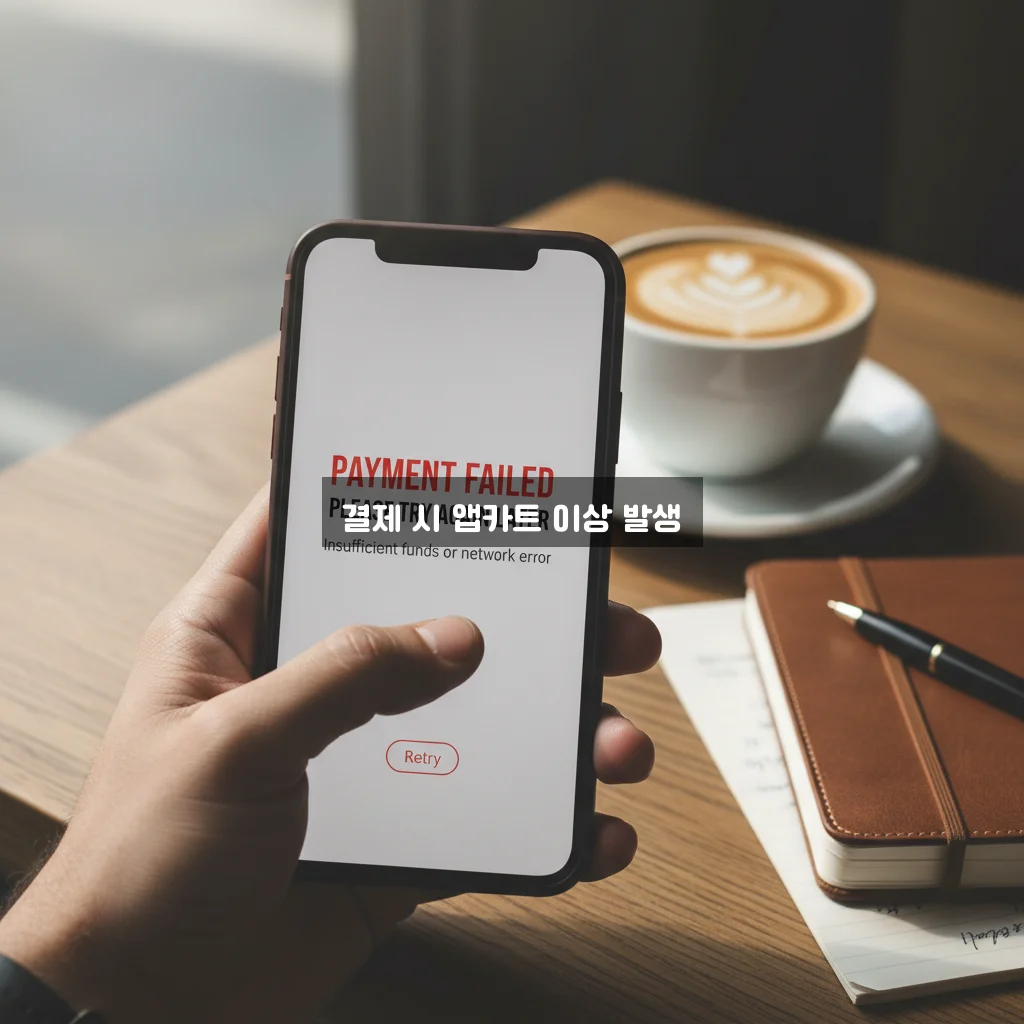 앱카트 결제 실행 안됨 및 튕김 관련 이미지 2