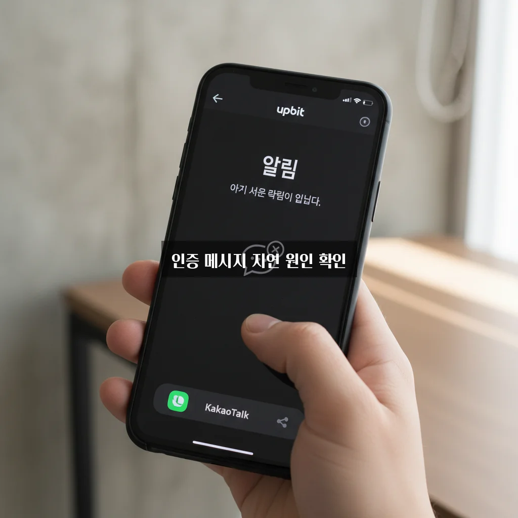 업비트 2채널 인증 카카오톡 안 옴 관련 이미지 2