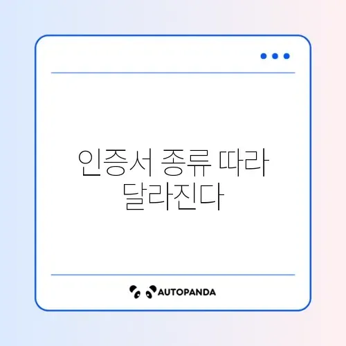 금융인증서 공동인증서 차이 및 발급처