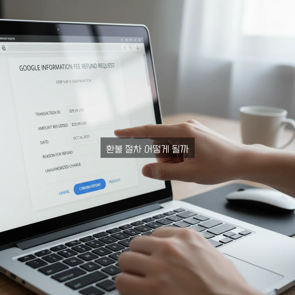 콘텐츠 이용료(구글 정보 이용료) 환불 방법 관련 이미지 2