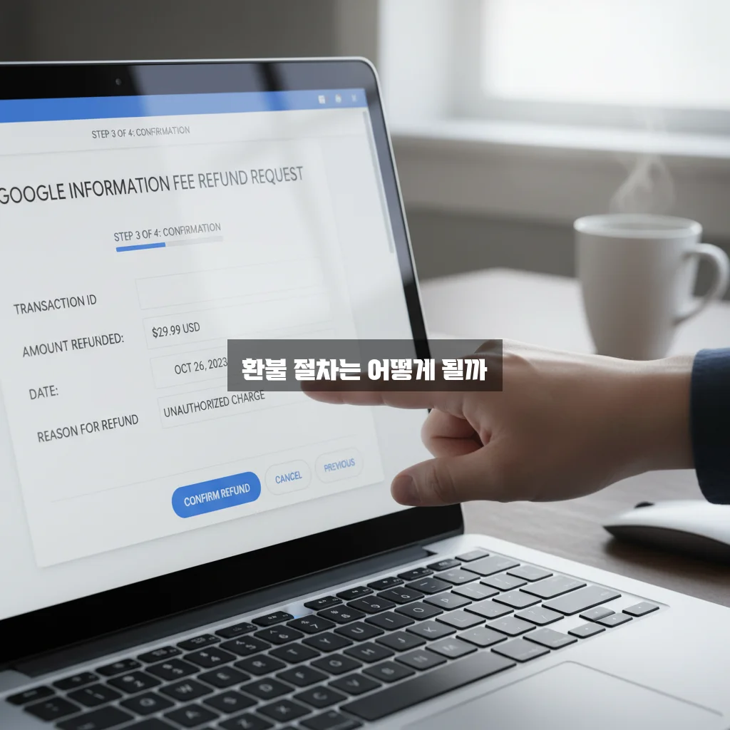 콘텐츠 이용료(구글 정보 이용료) 환불 방법 관련 이미지 3