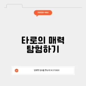 매력적인 무료타로점 알아보기 가이드