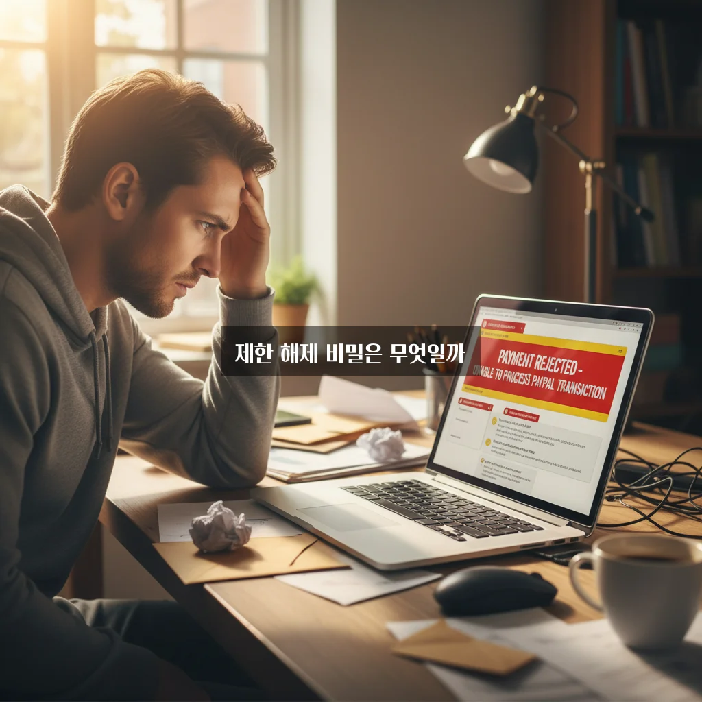 페이팔 결제 거절 및 계정 제한 풀기 관련 이미지 3