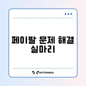 페이팔 결제 거절 및 계정 제한 풀기