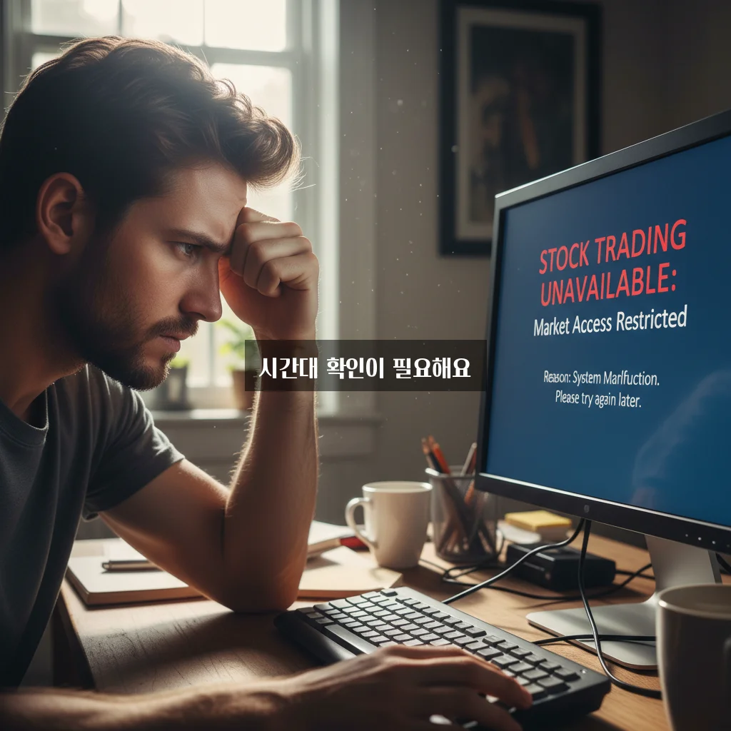 해외 주식 거래 신청 안됨 (거래 시간 확인) 관련 이미지 1