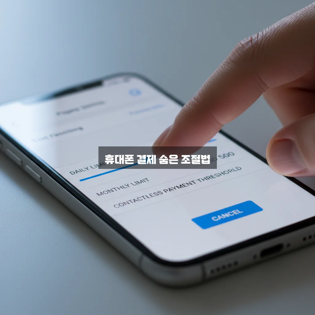 휴대폰 소액 결제 차단 및 한도 변경 관련 이미지 3