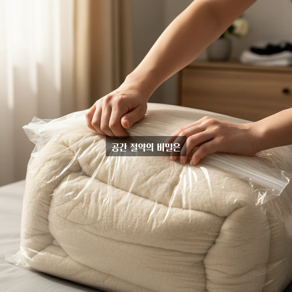 겨울 이불 압축팩 사용법 관련 이미지 2
