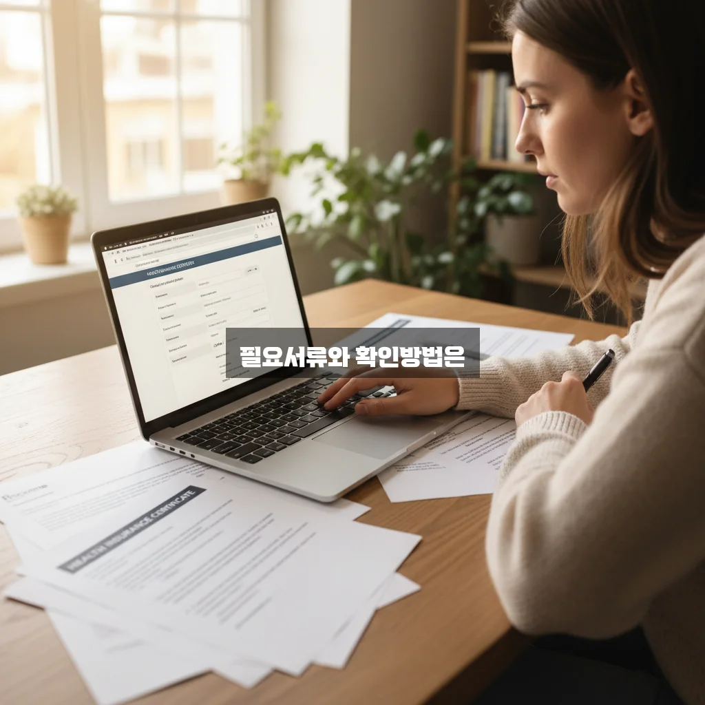 근로자 햇살론 온라인 신청 서류 및 건강보험 득실확인서 관련 이미지 1