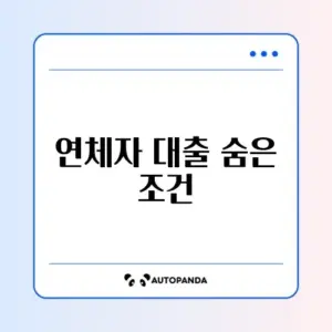 연체자 비상금대출 현실적인 가능성 및 주의사항