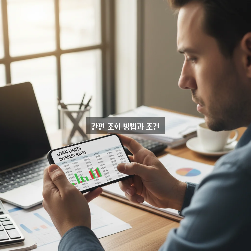 하나은행 원큐 비상금대출 한도 조회 및 금리 관련 이미지 3