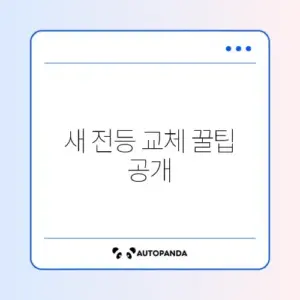 2026년 전등 교체 방법 완벽 정리 알아보기