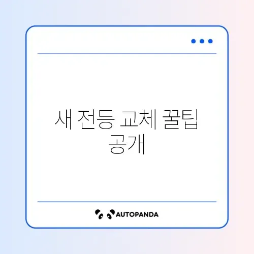 2026년 전등 교체 방법 완벽 정리 알아보기 썸네일
