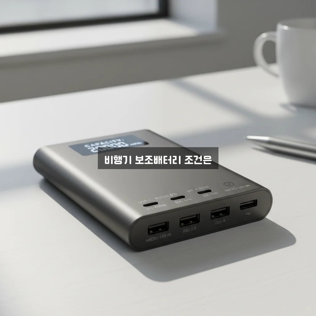 보조배터리 비행기 반입 규정 용량 및 개수 제한 정리 관련 이미지 3