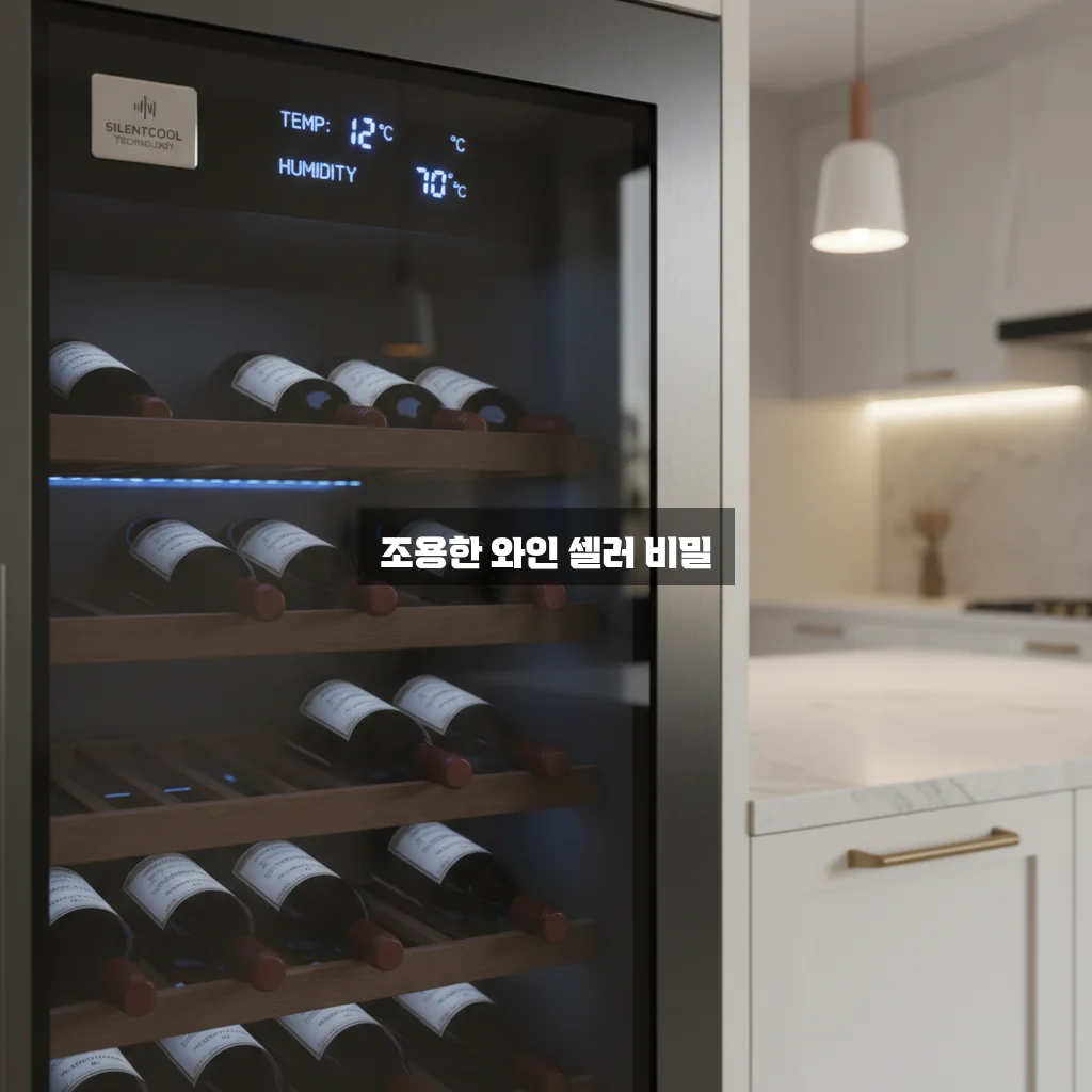 와인 셀러 소음 적은 모델 및 온도 유지 성능 비교 관련 이미지 2