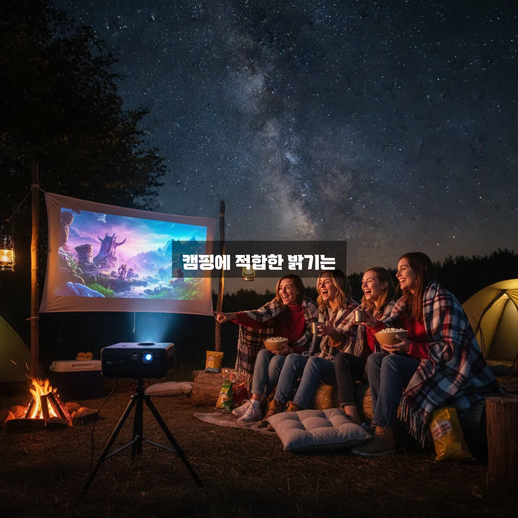 캠핑용 빔프로젝터 안시루멘 확인 및 가성비 모델 추천 관련 이미지 2