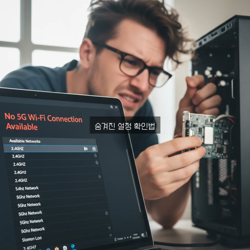 5G 와이파이 목록에 안 뜸 (랜카드 설정) 관련 이미지 1