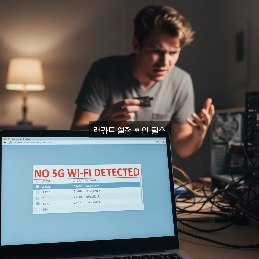 5G 와이파이 목록에 안 뜸 (랜카드 설정) 관련 이미지 2