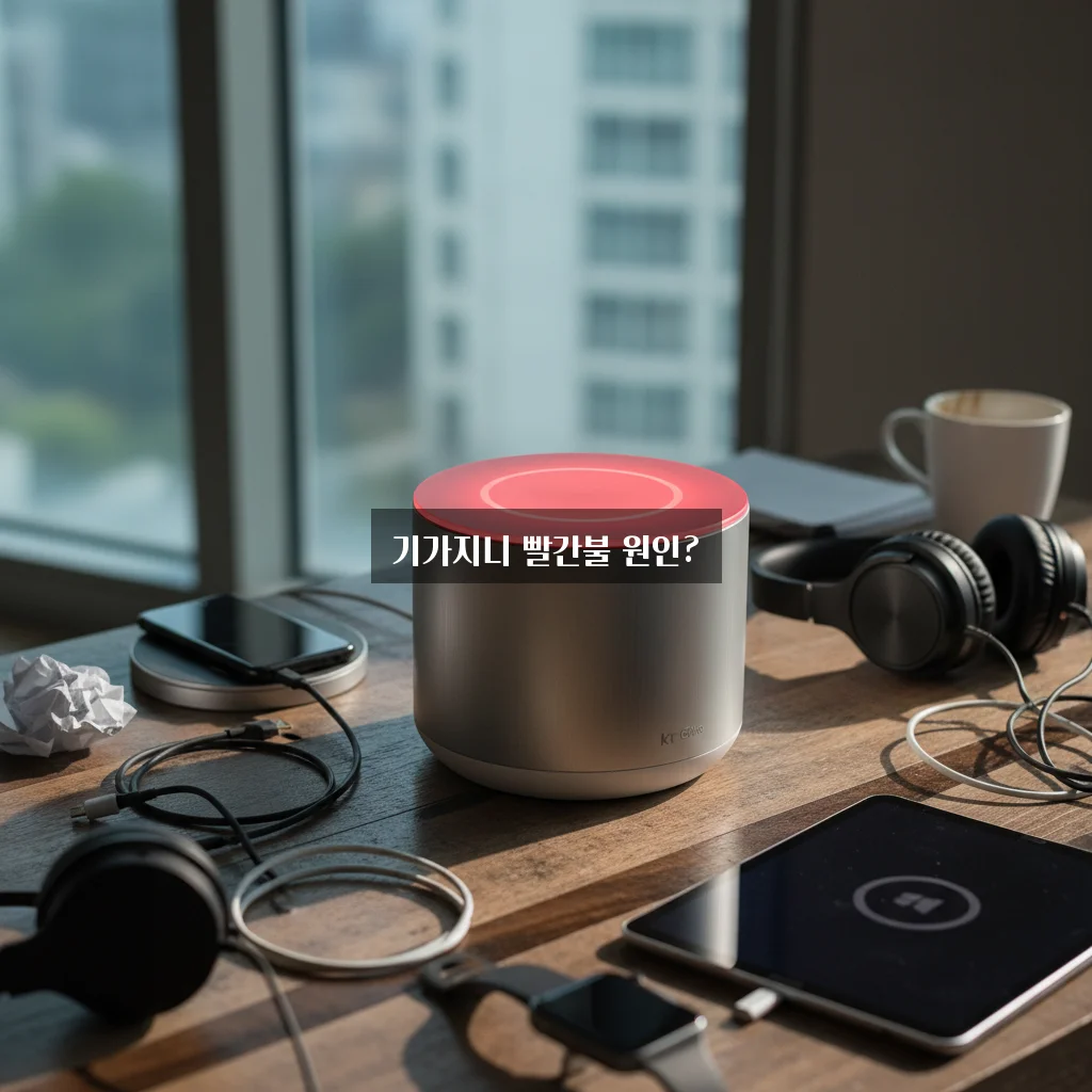 KT 기가지니 빨간불 켜짐 및 인터넷 끊김 관련 이미지 1