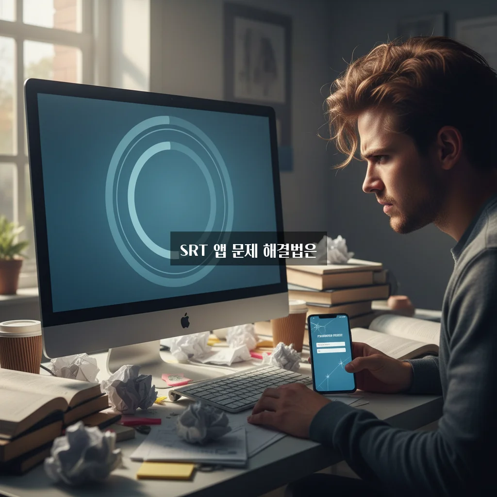 SRT 앱 로그인 무한 로딩 및 비밀번호 찾기 오류 관련 이미지 2
