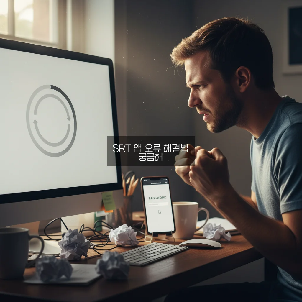 SRT 앱 로그인 무한 로딩 및 비밀번호 찾기 오류 관련 이미지 3