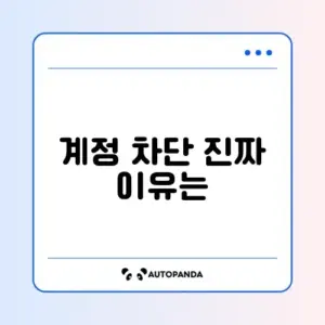 인스타그램 "회원님의 계정이 일시 차단되었습니다" (피싱 아님)