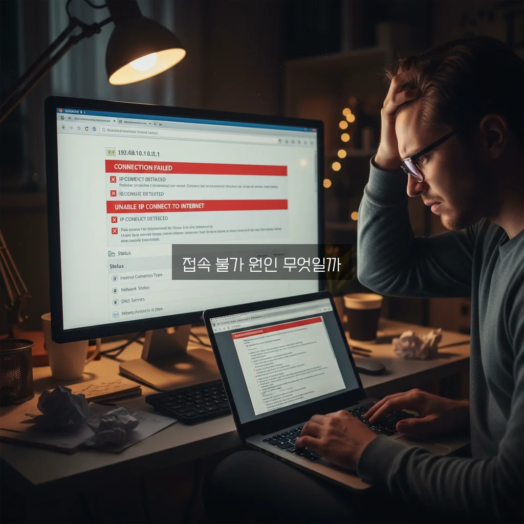 공유기 관리자 페이지(192.168.0.1) 접속 안됨 관련 이미지 1