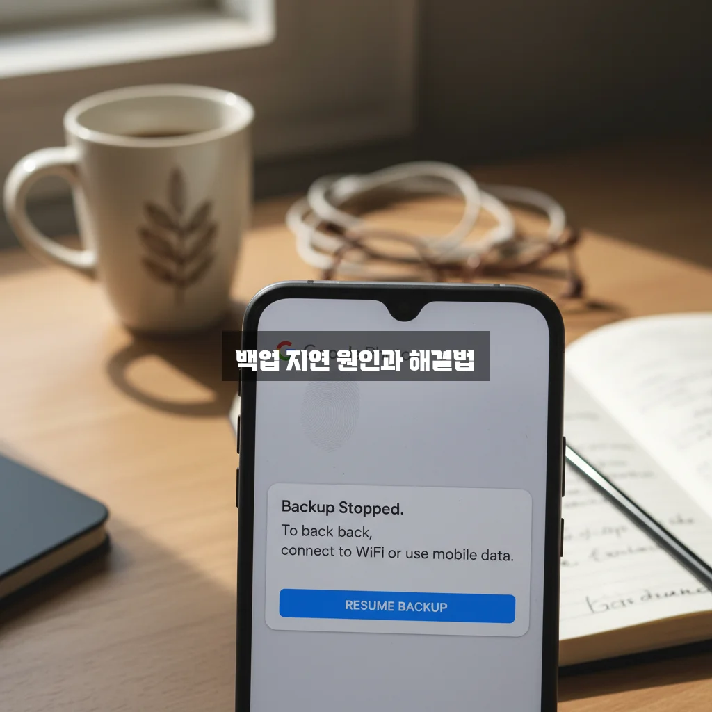 구글 포토 백업 멈춤 