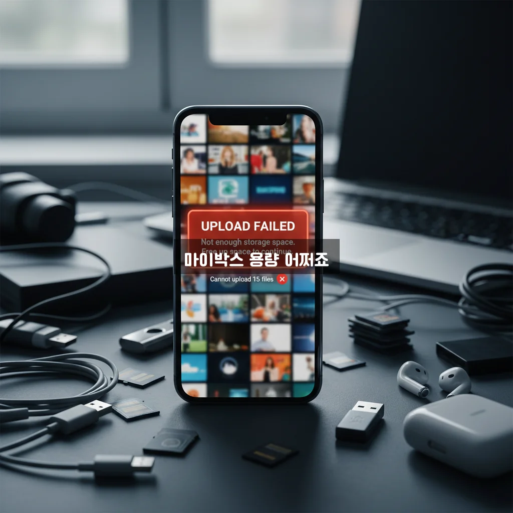네이버 마이박스 업로드 실패 및 용량 부족 알림 관련 이미지 2