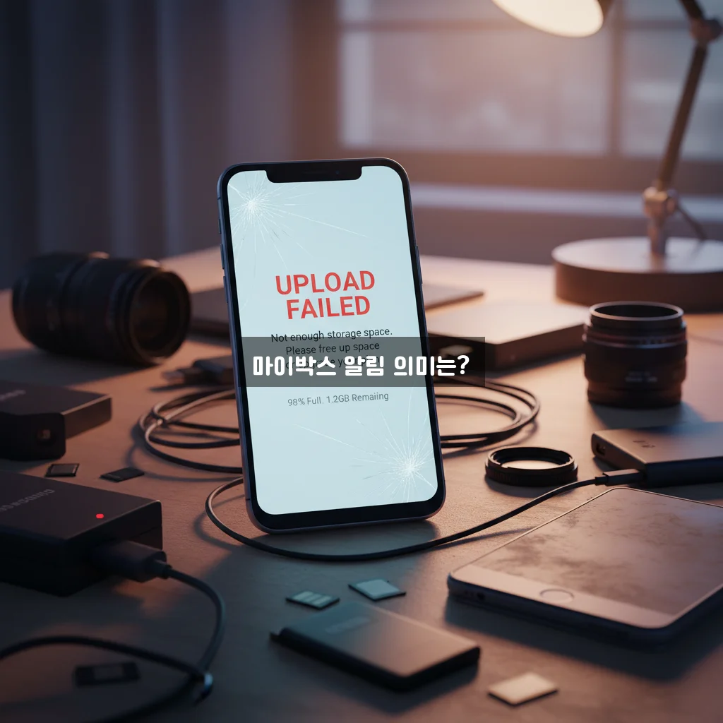 네이버 마이박스 업로드 실패 및 용량 부족 알림 관련 이미지 3