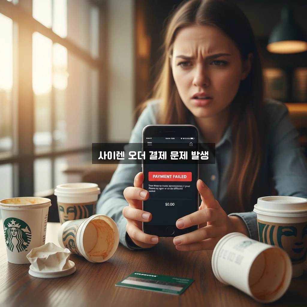 스타벅스 사이렌 오더 결제 실패 및 기프트카드 잔액 증발 관련 이미지 3