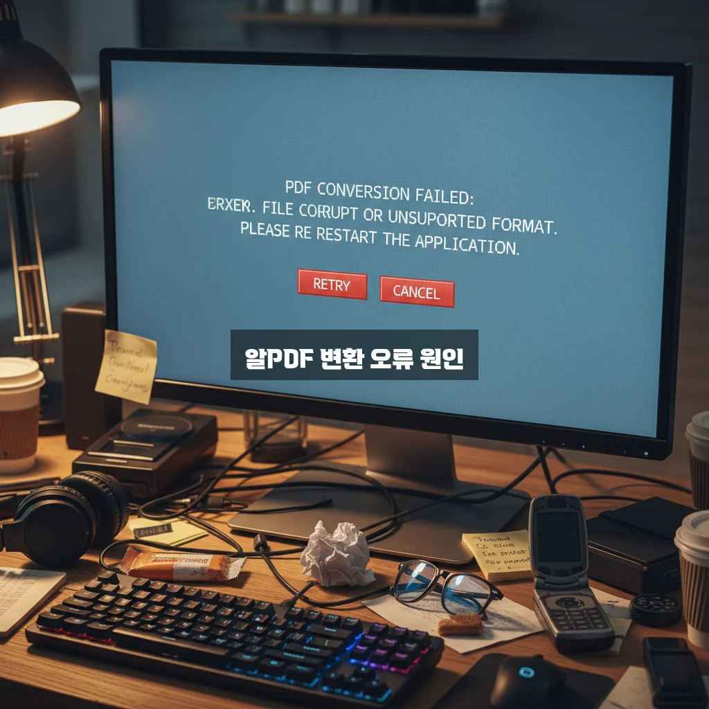 알PDF 변환 실패 및 