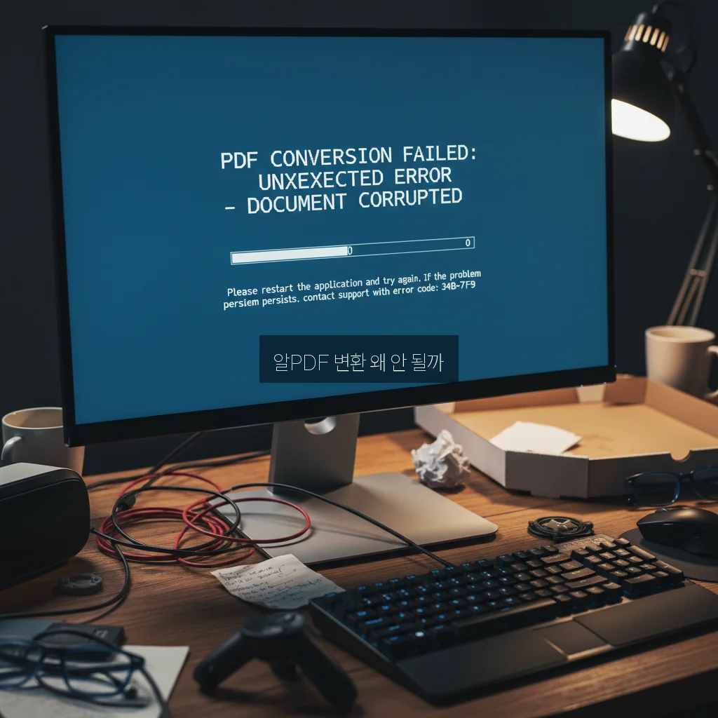 알PDF 변환 실패 및 