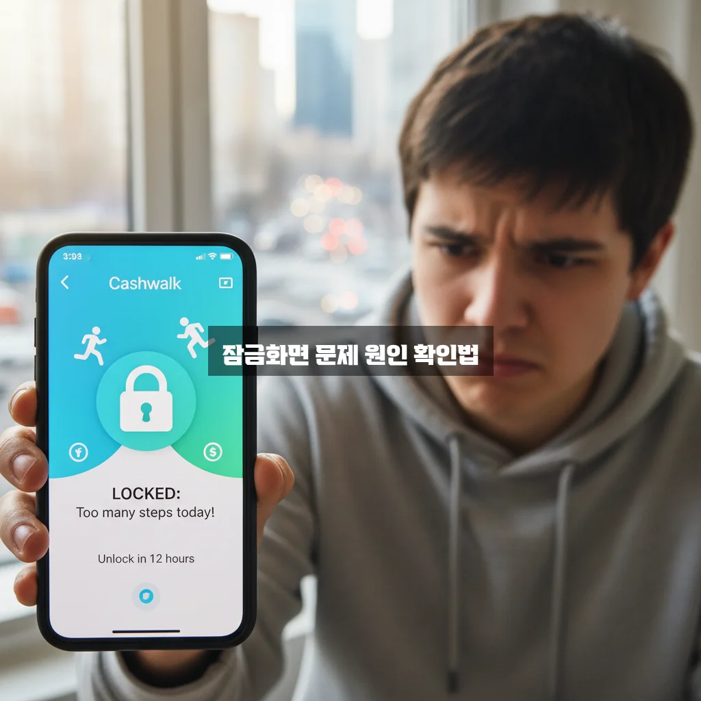 캐시워크 잠금화면 안 뜸 및 포인트 적립 안됨 관련 이미지 1