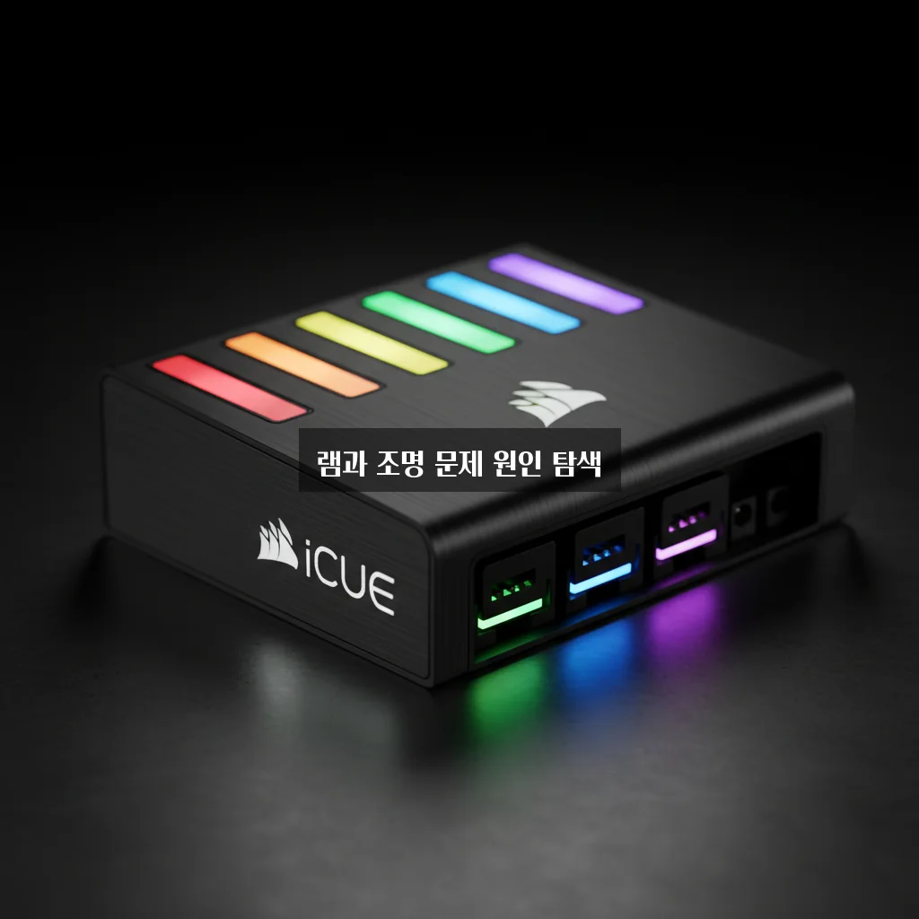 커세어 iCUE 조명 제어 안됨 및 램 인식 실패 관련 이미지 3