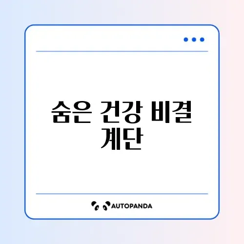 계단 오르기 운동 효과와 칼로리 소모 완벽 정리 썸네일